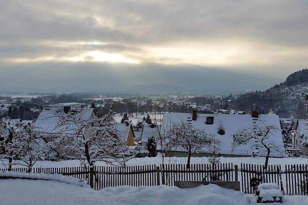 Ferienhaus Sonnenblick Entspannung Mit Sauna Kamin Und Balkon Sonneberg Buitenkant foto